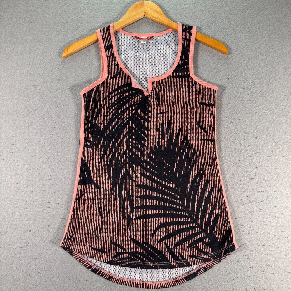 Unionbay Mesh Floral Tank Top Womens Small Pink Comfort Active Casual Breathable